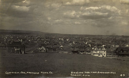 Canada, CALGARY, Alberta, Birds Eye View American Hill (1910) Progress Photo Co. - Calgary