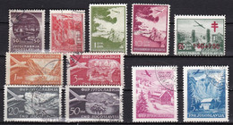 YU410 – YOUGOSLAVIA – AIRMAIL – 1934-51 – USED LOT – Y&T # 1→43 CV 9 € - Aéreo