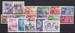 YU411 – YOUGOSLAVIA – AIRMAIL – 1950-61 – USED LOT – Y&T # 29→52 CV 25,65 € - Luchtpost