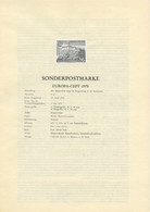 Autriche - Österreich - Austria Document 1978 Y&T N°DP1402a - Michel N°PD1573D *** - 6s EUROPA - Noir Et Blanc - Andere & Zonder Classificatie