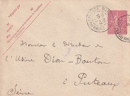 France Entiers Postaux - 10c Semeuse Lignée - Enveloppe - Standard- Und TSC-Briefe (vor 1995)