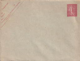 France Entiers Postaux - 10c Semeuse Lignée - Enveloppe - Standard Covers & Stamped On Demand (before 1995)