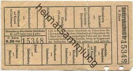 Deutschland - Strausberg-Herzfelder Kleinbahn - Fahrschein II. Zone 0.30 RM - Mit Kinderabschnitt - Europa