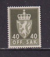 NORWAY - 1955-82 Official  40o Never Hinged Mint - Service