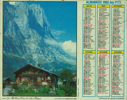 074 - ALMANACH DES P.T.T  1986     -  ANNEE DE VOTRE NAISSANCE - Grand Format : 1981-90