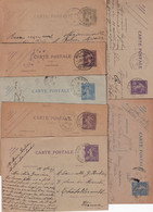 France Entiers Postaux - 40c Semeuse - Ensemble 12 Ex. Carte Postale - Standard Postcards & Stamped On Demand (before 1995)