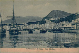 CASTELLAMMARE DI STABIA ( NAPOLI ) VISTA DAL MARE - EDIZIONE A.D.V.  - SPEDITA - 1920s (13845) - Castellammare Di Stabia