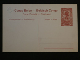 BJ16 CONGO BELGE BELLE CARTE ENTIER SERIE 1 .N°23 RR 1919 NON VOYAGEE++ - Covers & Documents