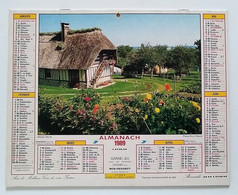 Calendrier La Poste - Almanach PTT 1989 - Paris - Grand Format : 1981-90