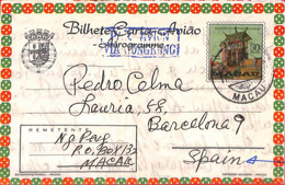 Aa6753   - MACAU Macao   POSTAL HISTORY - Stationery AEROGRAMME To SPAIN 1970'S - Ganzsachen