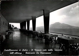 CASTELLAMMARE DI STABIA ( NAPOLI ) IL VESUVIO VISTO DALLA TERRAZZA DELL'ALBERGO RISTORANTE LA PANORAMICA - 1964 (13857) - Castellammare Di Stabia