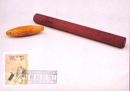 Aa6739 - MACAU Macao  - POSTAL HISTORY - Maximum Card 1989 - GAMES Folklore - Tarjetas – Máxima
