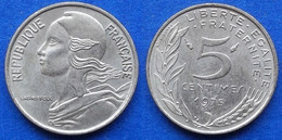 FRANCE - 5 Centimes 1975 KM# 933 Fifth Republic Franc Coinage(1959-2001) - Edelweiss Coins - 5 Centimes