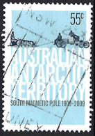 AUSTRALIAN ANTARCTIC TERRITORY (AAT) 2009 QEII 55c Multicoloured, South Magnetic Pole 1909-2009 Depositing Provision FU - Usados