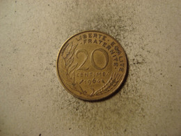 MONNAIE FRANCE 20 CENTIMES 1964 MARIANNE - 20 Centimes