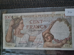 BILLET France 100 Fr - Sin Clasificación