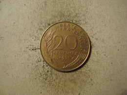 MONNAIE FRANCE 20 CENTIMES 1975 MARIANNE - 20 Centimes