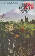 1928-1939. JAPAN. CARTE POSTALE Motive: MT. FUJI AT WATER-FALL SHIRAITO. Franking Nikko Mause... (Michel 178) - JF435854 - Briefe U. Dokumente