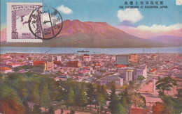 1928-1939. JAPAN. CARTE POSTALE Motive: THE SAKURAJIMA AT KAGOSHIMA, JAPAN. Franking Second C... (Michel 199) - JF435861 - Lettres & Documents