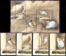MOLDOVA - BIRDS - DUCK - EAGLE - **MNH - 2003 - Cygnes