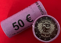 WHOLESALE (1 Roll = 25 Coins): Lithuania 2 Euro 2022 "Region Suvalkija" UNC - Litouwen