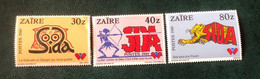 Congo DRC/Zaire 1990 - Anti-AIDS Campaign - Ungebraucht