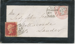 GB „131 / EDINBURGH“ Scottish Duplex Postmark (between 3 Thin Bars, Different Lenght, 131 Between Stars) On VF PS - Storia Postale