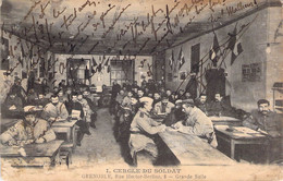 CPA France - Isère - I. Cercle Du Soldat - Grenoble Rue Hector Berlioz 8 - Grande Salle - Oblitérée 1917 - Cachet Mauve - Grenoble