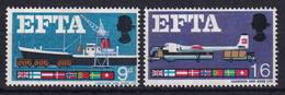 MiNr. 444 - 445 Großbritannien 1967, 20. Febr. Aufhebung Der Zollschranken Zwischen Den EFTA-Ländern - Postfrisch/**/MNH - Neufs