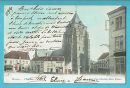 * Wavre - Waver (Waals Brabant Wallon) * (Imp Pap Charlier Niset) Couleur, L'église, Café Henri, Concorde Gymnastique - Waver