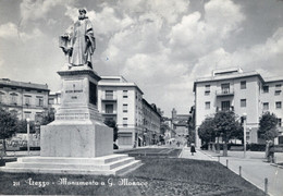 AREZZO - CARTOLINA FG SPEDITA NEL 1958 - MONUMENTO A G. MONACO - ANIMATA - Arezzo