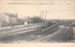 CPA France - Indre Et Loire - Chateau La Vallière - Les Gares O. E. Et C. F. D. - A. B. - Chemin De Fer - Train - Other & Unclassified