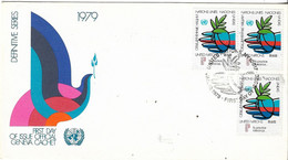 UNITED NATIONS. NEW YORK. FDC. OLIVE. 1979 - FDC
