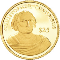 Monnaie, Libéria, Christophe Colomb, 25 Dollars, 2000, American Mint, Proof - Liberia