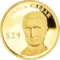 Monnaie, Libéria, Jules César, 25 Dollars, 2000, American Mint, Proof, FDC, Or - Liberia