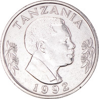 Monnaie, Tanzanie, Shilingi, 1992, British Royal Mint, TTB+, Nickel Clad Steel - Tanzania
