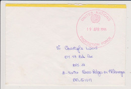 Brief - United Nations (rode Stempel) Naar B 4090 Forees Belges En Allemagne 19 Apr 1995 - Varianten & Curiosa