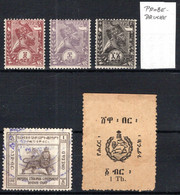 ÄTHIOPIEN, Michel No.: 5-7Pr MNH - Ethiopie