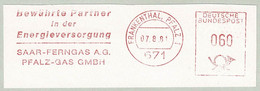 Deutsche Bundespost 1981, Freistempel / EMA / Meterstamp Saar-Ferngas Frankenthal, Gas / Gaz, Energie / Energy - Gas