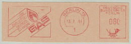 Deutsche Bundespost 1984, Freistempel / EMA / Meterstamp Gas / Gaz Berlin, Energie / Energy - Gaz