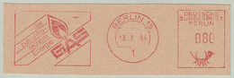 Deutsche Bundespost 1984, Freistempel / EMA / Meterstamp Gas / Gaz Berlin, Energie / Energy - Gas