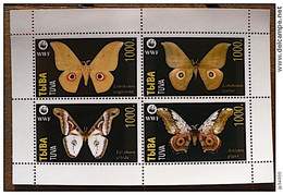 RUSSIE-URSS, Papillons, Insectes 1 Bloc 4 Valeurs émis En 1996. MNH, Neuf Sans Charnière (10) - Vlinders