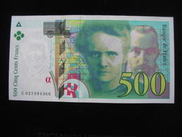 500 Francs  - Pierre Et Marie CURIE 1994   **** EN ACHAT IMMEDIAT **** - 500 F 1994-2000 ''Pierre En Marie Curie''