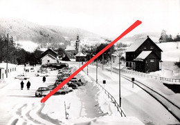 Delcampe - AK Geising Bahnhof Eisenbahn Zug A Altenberg Lauenstein Bärenstein Glashütte Löwenhain Fürstenau Zinnwald Johnsbach DDR - Geising