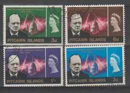 PITCAIRN  SIR WINSTON CHURCHILL  Yvert   N°55/8  USED   Complete Set  VF  Réf   R 303 - Sir Winston Churchill