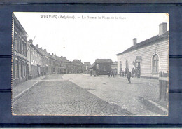 Belgique. Wervicq. La Gare Et La Place De La Gare - Wervik