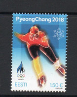 OLYMPICS - ESTONIA  - 2018 - PYEONGCHANG WINTER OLYMPICS   MINT NEVER  HINGED - Invierno 2018 : Pieonchang