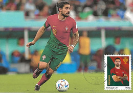 CARTE MAXIMUM- CARTOLINA MAXIMA- MAXIMUM CARD- MAXIMUM KARTE - PORTUGAL - FOOTBALL - QATAR 2022 - RUBEN NEVES - 2022 – Qatar