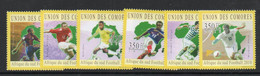 SOCCER - COMOROS - 2010 - SOUTH AFRICA WORLD CUP  SET  OF 4  MINT NEVER HINGED - 2010 – South Africa