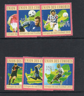 SOCCER - COMOROS - 2010- WORLD CUP SOUTH AFRICA SET OF 6  MINT NEVER HINGED - 2010 – Afrique Du Sud